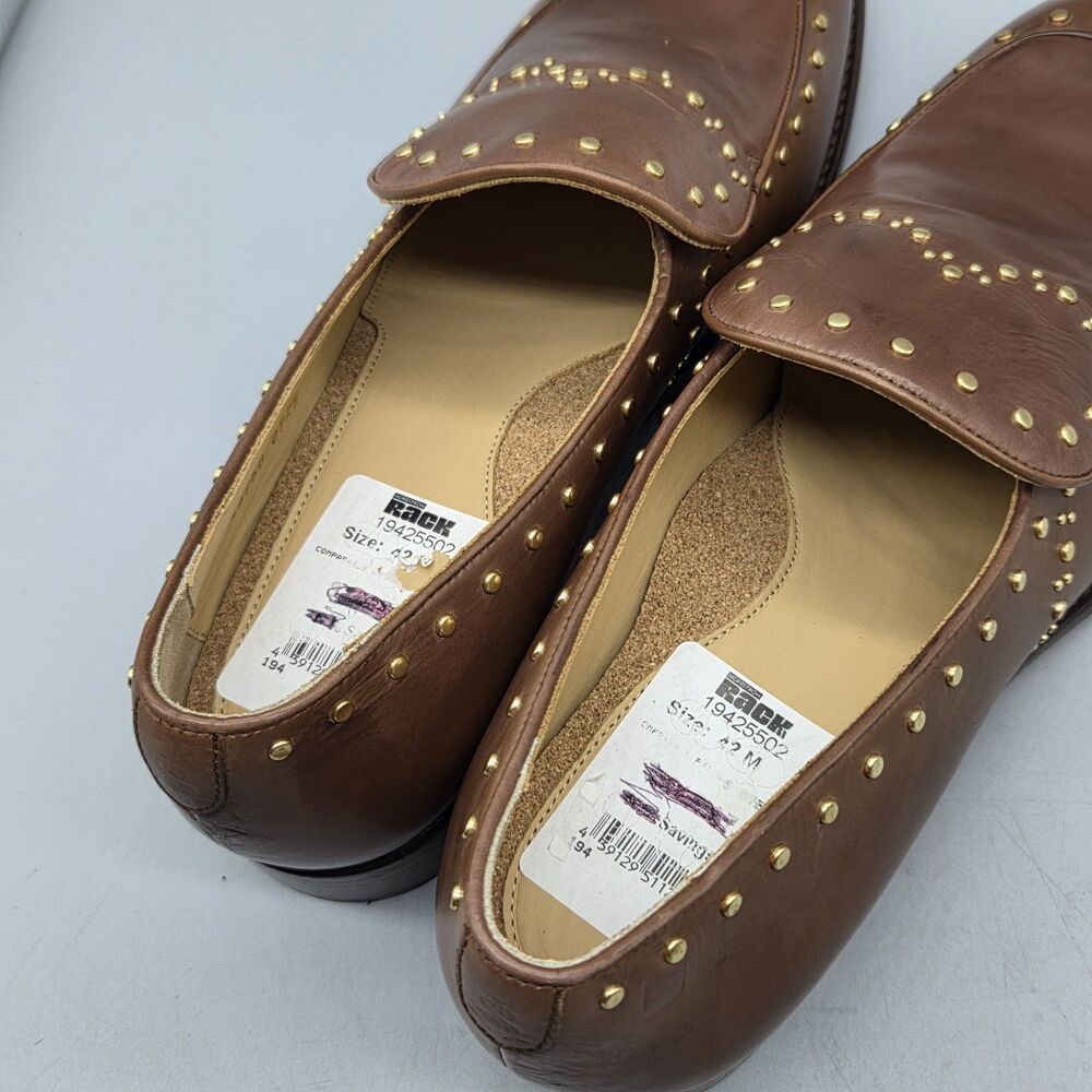 The Office Of Angela Scott Miss Cecilia Stud Loafer cognac sz EUR 42/ US 12 - Picture 10 of 15